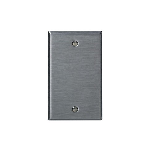 Leviton Manufacturing Co 84014 | 1-Gang Blank Device Wallplate, Standard Size, Magnetic Stainless Steel