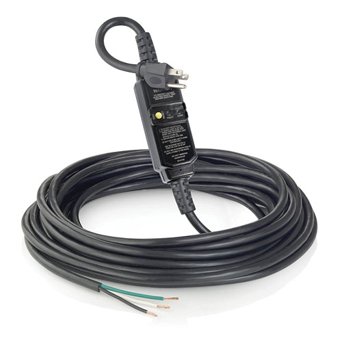 Leviton Manufacturing Co GSCA1-37E | 15 AMP GFCI Cord Set, 37 Foot, Automatic Reset