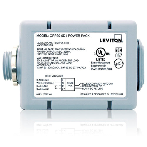 Leviton OPP20-D1 | Occupancy Sensor Power Pack, Super Duty, Basic, Auto-On Input