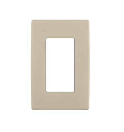 Leviton REWP1-NS | RENU® 1-Gang Screwless Snap-On Wallplate, Navajo Sand