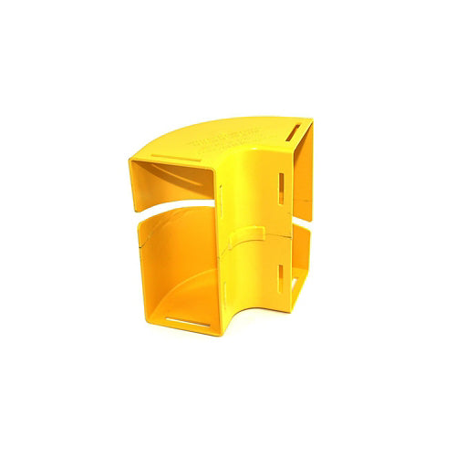 Leviton S8VEL-9DR | 4X8 Vertical Elbow, 90 Deg Down Retrofit, Without Cover, Yellow