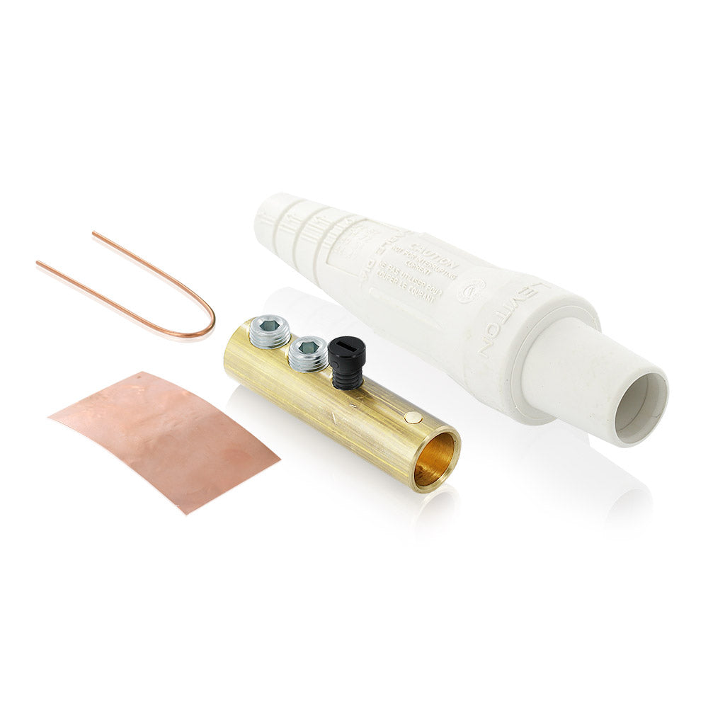 Leviton 16D31-UW | Female Plug, #2 - 2/0 AWG, Double Set Screw Termination