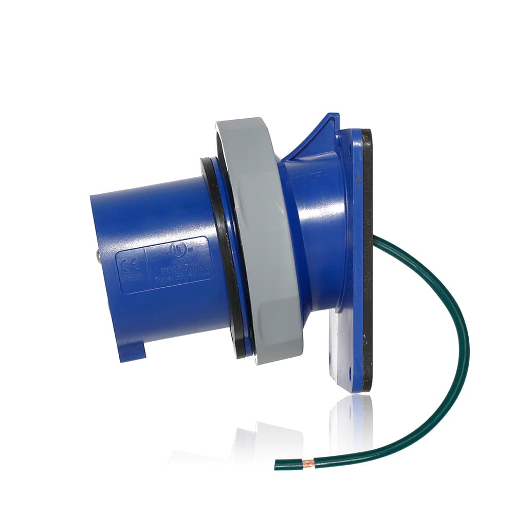 Leviton 330B6WLEV | LEV Series IEC Pin & Sleeve Inlet