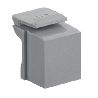 Leviton 41084-BG | Blank QuickPort Insert, Grey (sold in packs of 10)