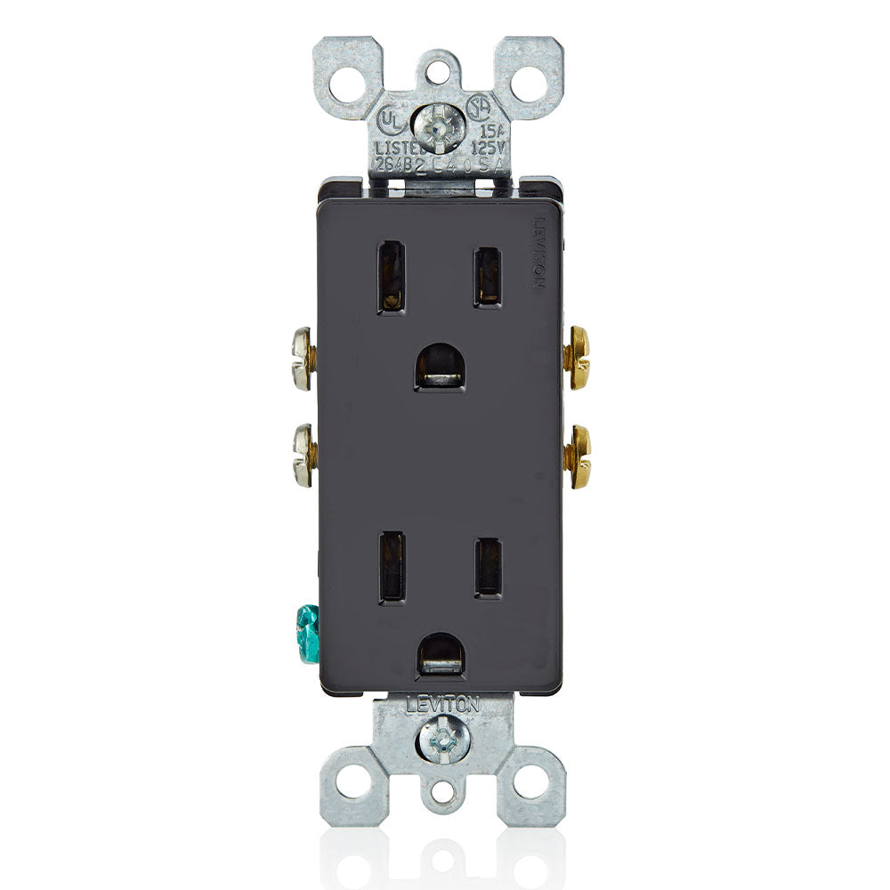 Leviton 5325-E | 15 Amp Decora Duplex Outlet