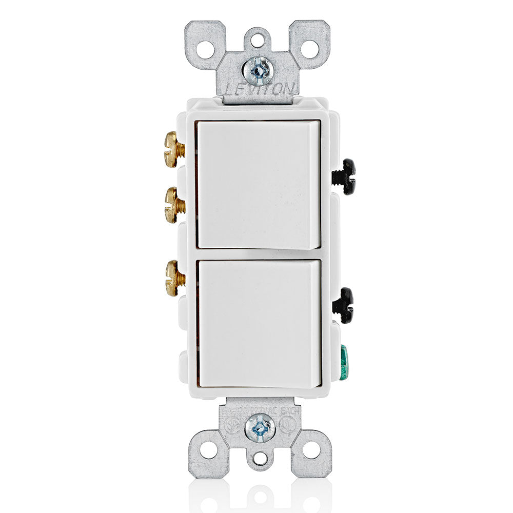 Leviton 5641-W | Decora Single-Pole / 3-Way Combination Switch