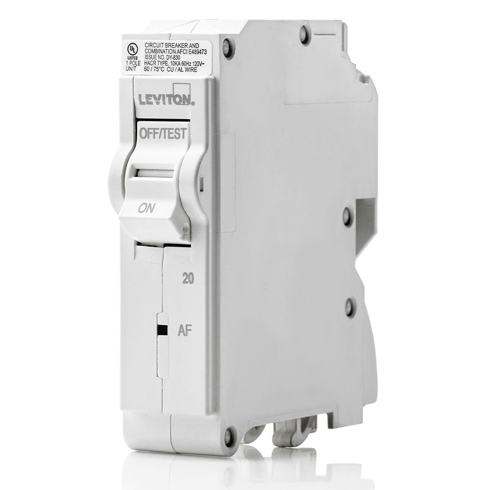 Leviton LB120-AF | 20A 1-Pole AFCI Hydraulic Magnetic Branch Circuit Breaker
