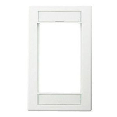 Leviton 41290-SMW | Single-Gang MOS Wallplate, White