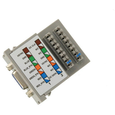 Leviton 41295-VMG | VGA 110-Termination MOS Monitor Module, Grey