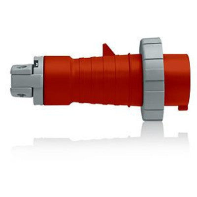 Leviton 420P7-W | Pin & Sleeve Plug, 20 A, 480 VAC, 3-Pole, 4-Wire, Red