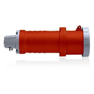 Leviton 460C7-W | Pin & Sleeve Connector, 60 A, 480 VAC, 3-Pole, 4-Wire, Red