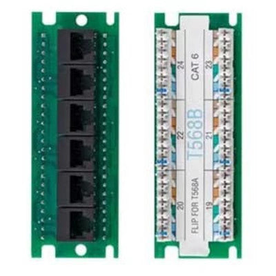 Leviton 476TM-EX6 | Twist & Mount Expansion Board - (6) Cat 6 ports