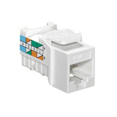 Leviton 61HOM-RW6 | HOME 6 Snap-In Jack, T568A/B Wiring, White