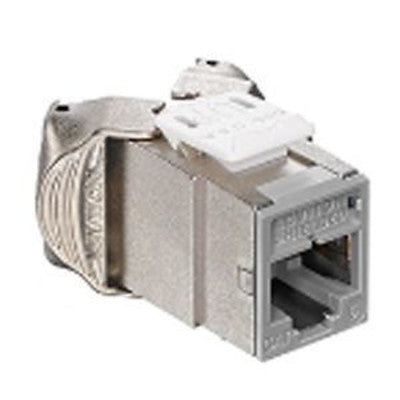 Leviton 61SJK-RG6 | Atlas-X1 Cat 6 Shielded QuickPort Jack, Gray