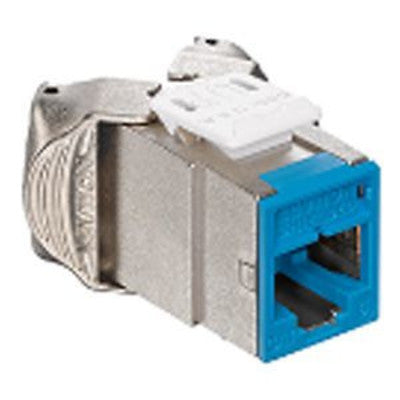 Leviton 61SJK-RL6 | Atlas-X1 Cat 6 Shielded QuickPort Jack, Blue