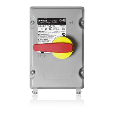 Leviton LDS60-AX | 60 Amp Non-Fused PowerSwitch Disconnect Switch, 600 Volt, Non-Metallic Enclosure