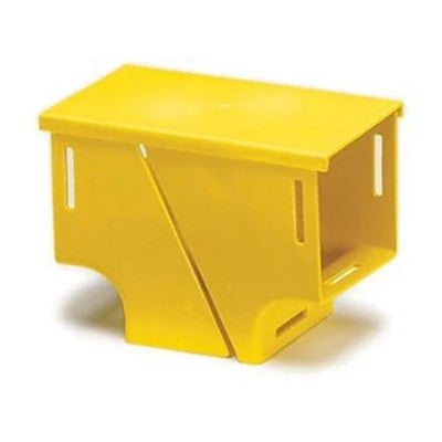Leviton Manufacturing Co S4VTE-TEC | 4x4 Vertical Tee with Cover, Yellow