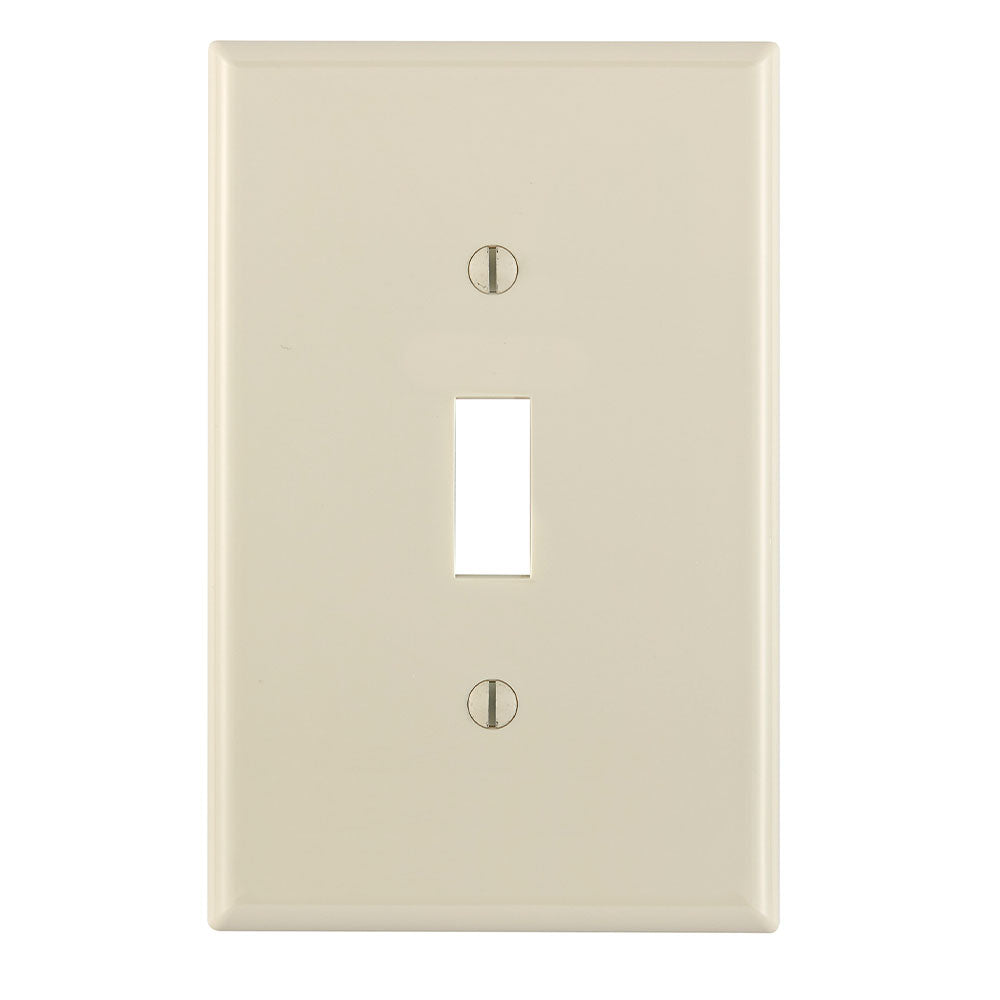 Leviton PJ1-T | 1-Gang Toggle Wallplate, Midway Size, Device Mount
