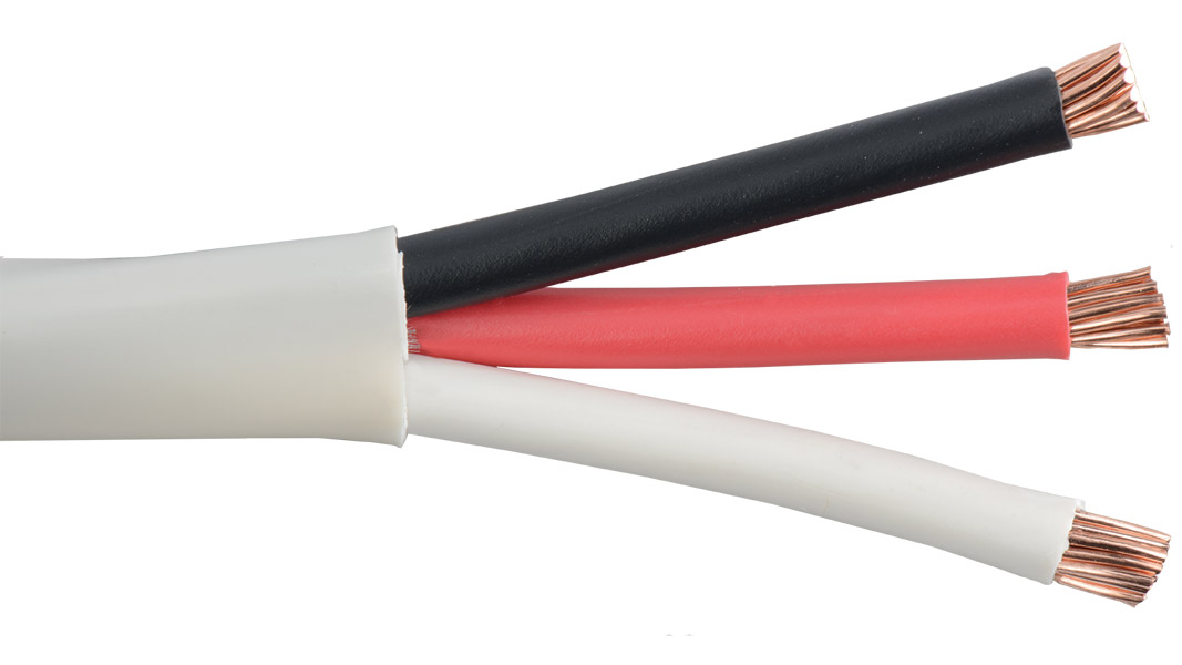 Liberty AV 12-3C-P-WHT | White Commercial Grade General Purpose 12 AWG 3 Conductor Plenum Cable Reel