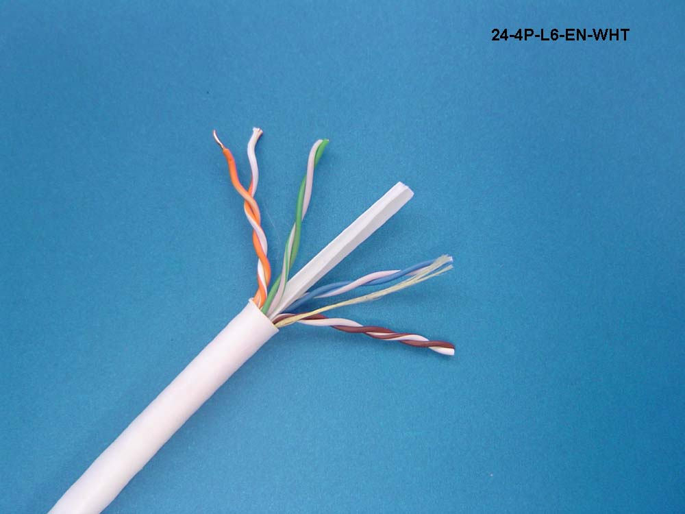 Liberty AV 24-4P-L6-EN-WHT-BX | White Category 6 U/UTP EN Series 23 AWG 4 Pair Unshielded Cable Box