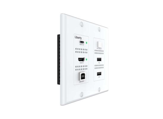 Liberty AV DL-1H1A1UCWP-H3 | Digitalinx Series 4K60 HDMI & USB-C HDBaseT 3.0 Wall Plate Extension Set