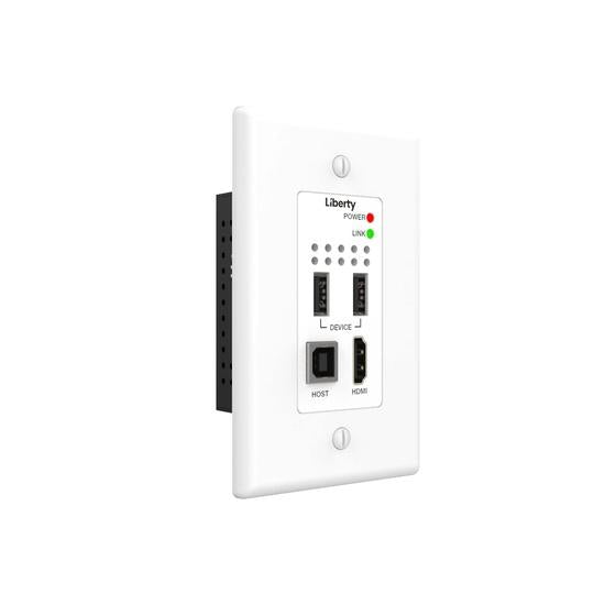 Liberty AV DL-1H1A1UWP-H3 | Digitalinx Series 4K60 HDMI & USB HDBaseT 3.0 Wall Plate Extension Set