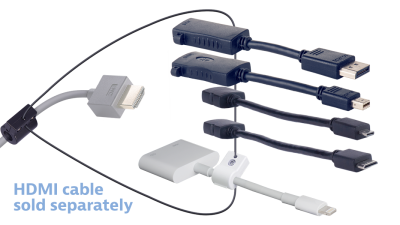 Liberty AV DL-AR3966 | Base Security Clamp, Cable and Hardware For DL-AR System Security