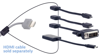 Liberty AV DL-AR4011 | Base Security Clamp, Cable and Hardware For DL-AR System Adapter