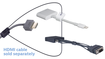 Liberty AV DL-AR4142 | Base Security Clamp, Cable and Hardware For DL-AR System Security