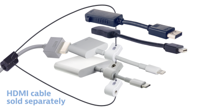 Liberty AV DL-AR4179 | Base Security Clamp, Cable and Hardware For DL-AR System 3 Security