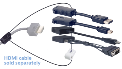 Liberty AV DL-AR4840 | Base Security Clamp, Cable and Hardware For DL-AR System Security