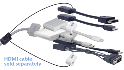 Liberty AV DL-AR5159 | Base Security Clamp, Cable and Hardware For DL-AR System 3 Security