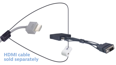 Liberty AV DL-AR5167 | Base Security Clamp, Cable and Hardware For DL-AR System 3 Security