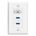 Liberty AV INT-USB3-CWP | Intelix Series USB3.2 Gen 1 Extender Client Wall Plate