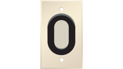 Liberty AV PC-G1960-E-P-A | Panelcrafters Precision Manufactured Bulk wire plate with 1 7/8th inch Grommet hole