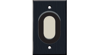 Liberty AV PC-G1960-E-P-B | Panelcrafters Precision Manufactured Bulk wire plate with 1 7/8th inch Grommet hole
