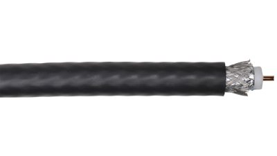 Liberty AV RG11-CATV-BLK-500 | Black RG11 CCS Dual Shielded Coaxial Cable Swept to 3.0 GHz Reel