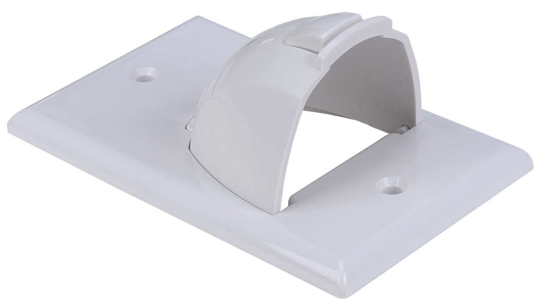 Liberty AV UWGS0000-WH | Economy Structured Solution Bulk Wire Plate with reversible Nose in single gang format