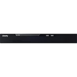 Liberty Security L3NVR16POE2T | 16 Channel AI NVR, Built-in 2TB Storage, 8MP Max Recording, HDMI, VGA, 16Ch 120W POE, 2-Way Audio, Rack Mountable