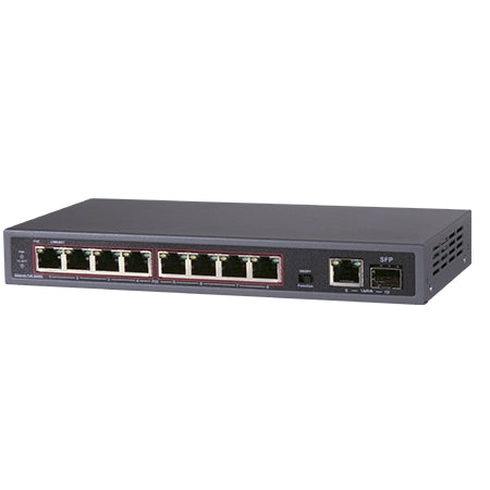 Liberty Security LPOESW8 | Unmanaged Gigabit PoE Switch, 52 V, 120 W, (8) 10/100/1000 Mbp