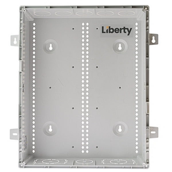 Liberty Security LRES18144BC5P | Residential Enclosure, Gray, Plastic, Universal Mount, 18 in. Wd, Powder Coated