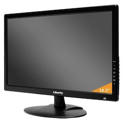 Liberty Security LSM18 | LED Security Monitor, 18.5”, 16:9 Aspect Ratio, 1366x768 Max res. (1080p upscale), 2xHDMI, VGA, BNC inputs