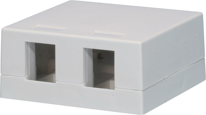 Liberty Security LSMB2WH | Box, White, Surface-mount, 2 Ports