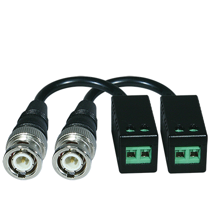 Liberty Security LVBPAIR | Up to 5MP HD Analog Video Balun, Screw Term to 4” BNC for TVI-CVI-AHD & 960H Cameras - (Pair)