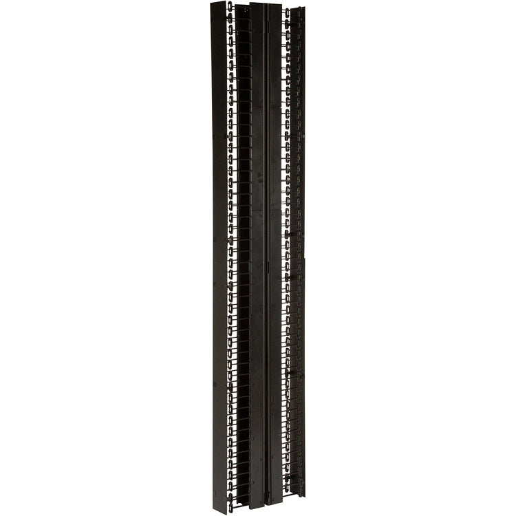 Liberty Security LVWMDS8410 | Double-Sided Cable Manager, Vertical Cable Management, Covers Cable Management, Black