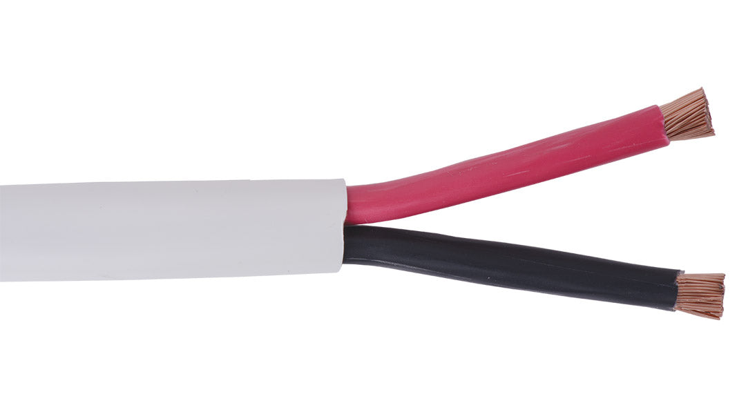 Liberty AV 10-2C-TTP-WHT | White Tight Tube Plenum 10 AWG 2-Conductor Speaker Cable Reel