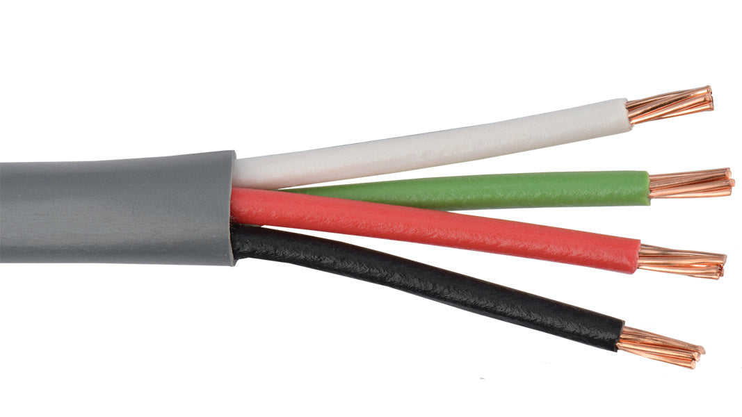 Liberty AV 18-4C-GRY | Grey Commercial Grade General Purpose 18 AWG 4 Conductor Cable Reel