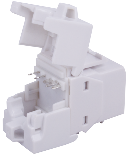 Liberty AV 1A68TP0A0-WH | Category 6A U/UTP 180 Degree Keystone Insert