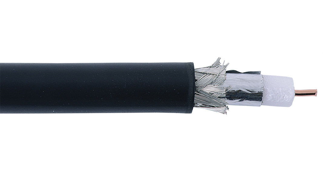 Liberty AV 20-CMR-VIDEO-BLK-500 | Black Serial digital RG59 Dual Shield 4.5 GHz Coaxial Cable Reel