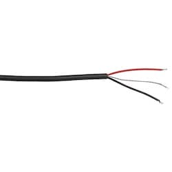 Liberty AV 22-1P-CMP-EZ-BLK | Black High-Performance EZ-Strip Broadcast Audio 22 AWG 1-Pair Shielded Plenum Cable Reel